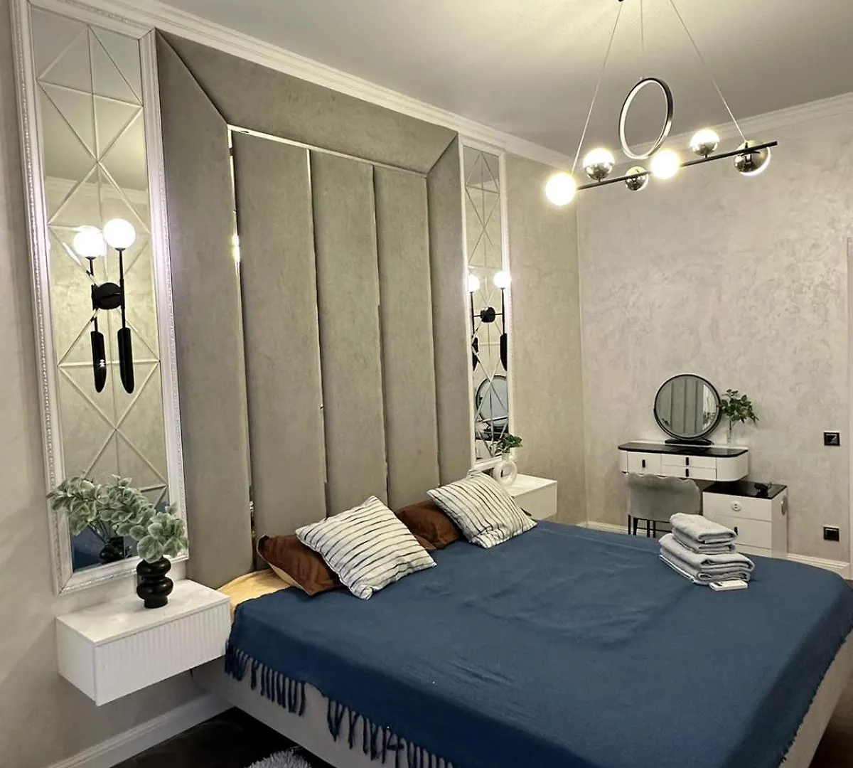 Luxury Two-Room Apartment With Breathtaking Mountain And Mega Mall Views Almaty Kazakhstan