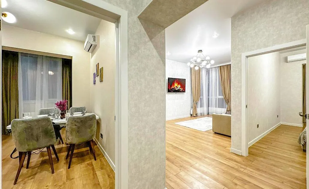 Luxury Two-Room Apartment With Breathtaking Mountain And Mega Mall Views Almaty