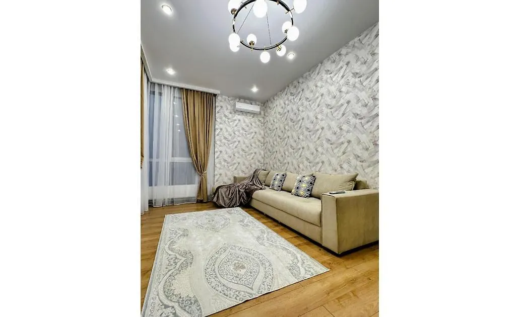 Luxury Two-Room Apartment With Breathtaking Mountain And Mega Mall Views Almaty