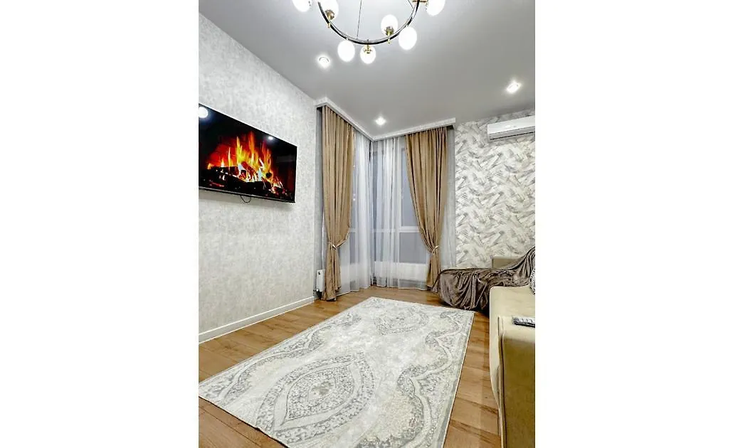Luxury Two-Room Apartment With Breathtaking Mountain And Mega Mall Views Almaty Kazakhstan